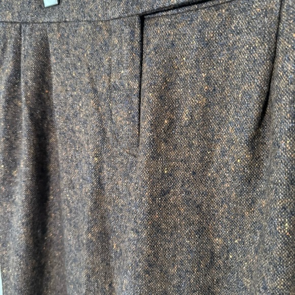 Maxmara  brown wool weaved trouser pants 46/XL - Picture 4 of 8